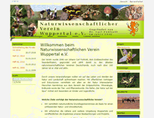 Tablet Screenshot of naturwissenschaftlicher-verein-wuppertal.de